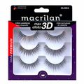 Cílios Postiços Macrilan - Fios Naturais e Longos CL502A 3 pares