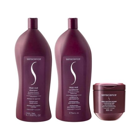 Senscience-True-Hue-Shampoo-+-Condicionador-1L-+-Máscara-Inner-Intensif-500ml--1