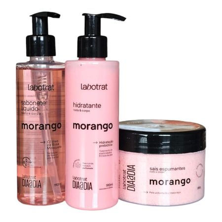 Kit-Labotrat-Dia-a-Dia-Morango---Hidratante-190ml-+-Sabonete-Líquido-190ml-+-Sais-Espumantes-280g--1