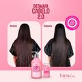 COMBO COM 3 AMPOLAS DESMAIA CABELO 2.0 FOREVER LISS NOVA FÓRMULA MAIS POTENTE 45ml