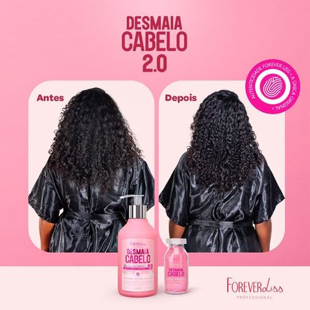 COMBO-COM-3-AMPOLAS-DESMAIA-CABELO-2.0-FOREVER-LISS-NOVA-FÓRMULA-MAIS-POTENTE-45ml--2