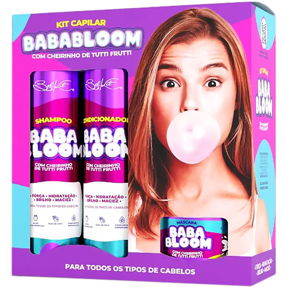 Belkit BabaBloom - Kit Capilar Hidratação e Brilho Tutti Frutti Box (4 Produtos)