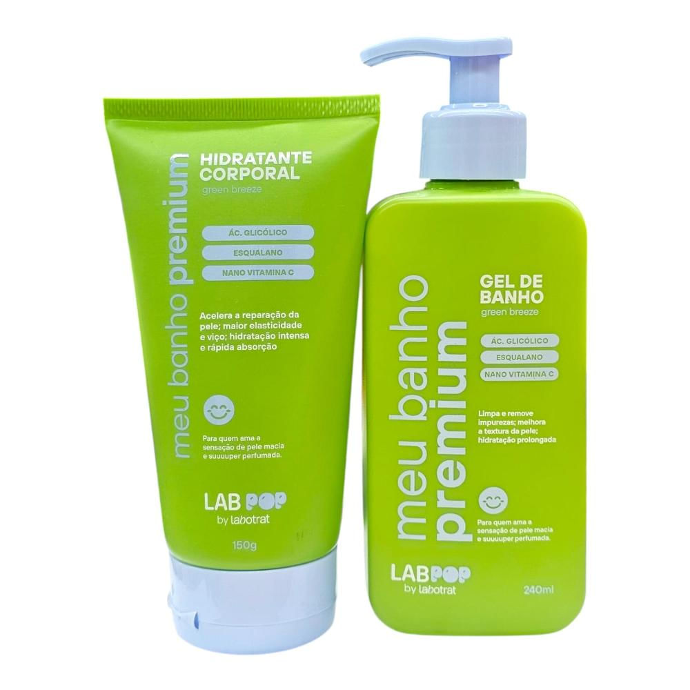 Kit Labotrat LabPOP Meu Banho Premium Green Breeze - Gel de Banho