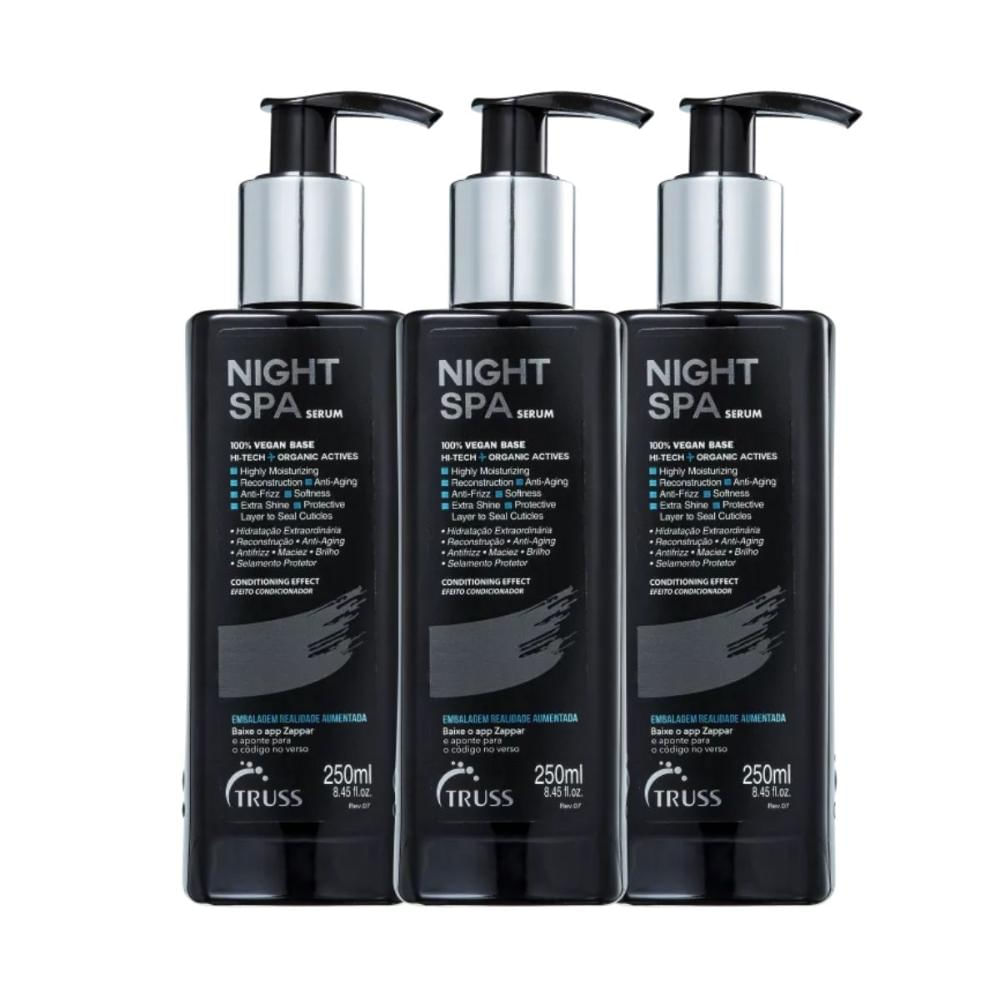 Truss Night Spa Kit 3 Sérum de Tratamento Noturno 250ml