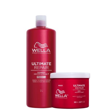 Kit-Wella-Professionals-Ultimate-Repair---Shampoo-1L-+-Máscara-Capilar-500ml--1