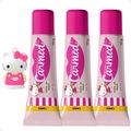 Kit Carmed Hello Kitty: 3 Hidratantes Labiais Torta De Maçã 10g