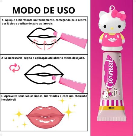 Kit-Carmed-Hello-Kitty:-3-Hidratantes-Labiais-Torta-De-Maçã-10g--5