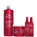 Kit Wella Professionals Ultimate Repair - Shampoo 1L + Condicionar 500g + Leave in 140ml + Miracle Hair 95ml