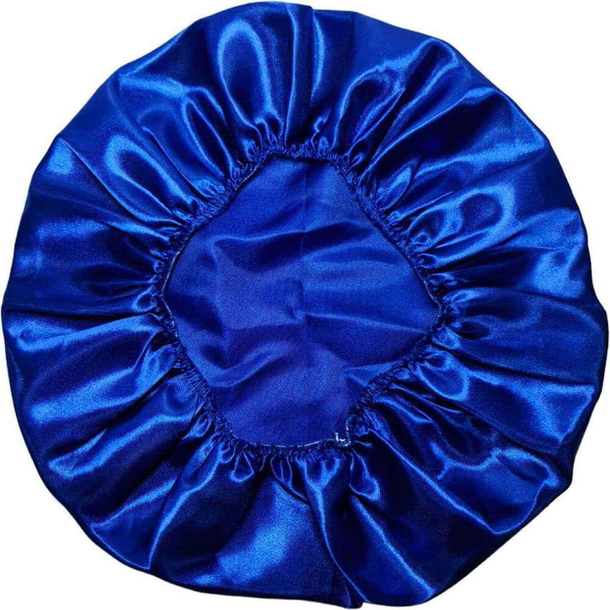 Nobrand - Touca de Cetim Camada Simples Antifrizz Azul Royal