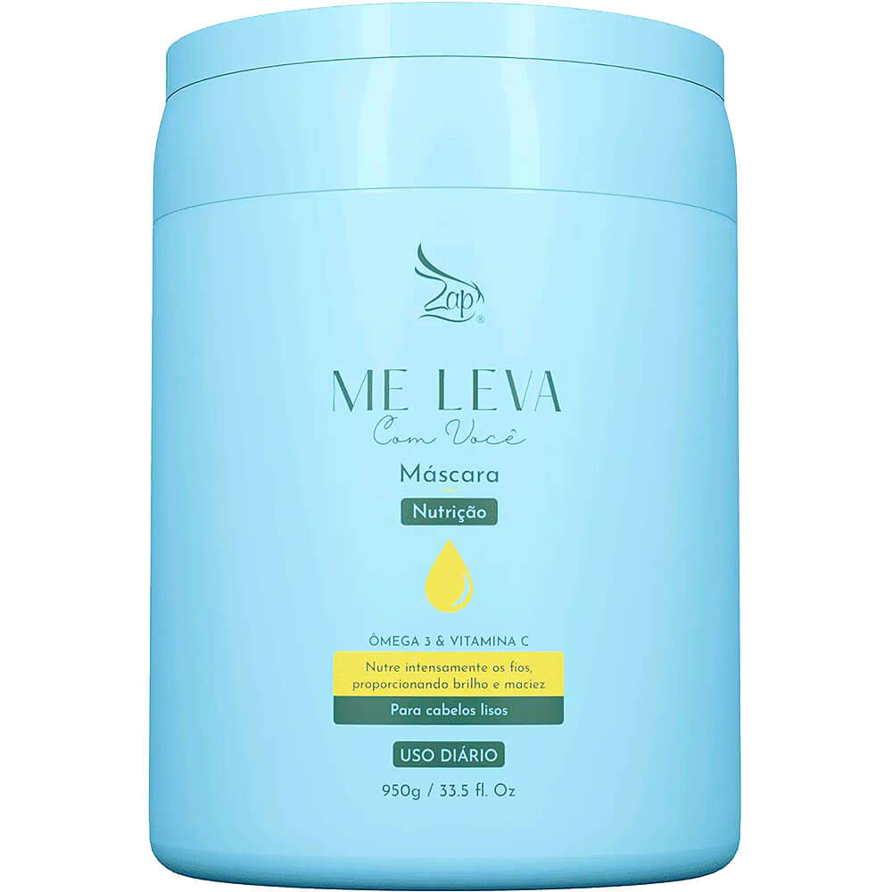 Zap Me Leva Com Você - Máscara Nutrição Ômega 3 e Vitamina C 950g