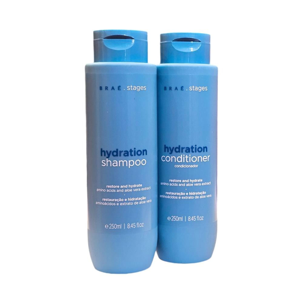 Kit Braé Stages Hydration - Shampoo 250ml + Condicionador 250ml