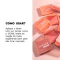 Kit Océane 4you Blush Cremoso Coral Pink Iluminador em Pó Champagne 2 Und