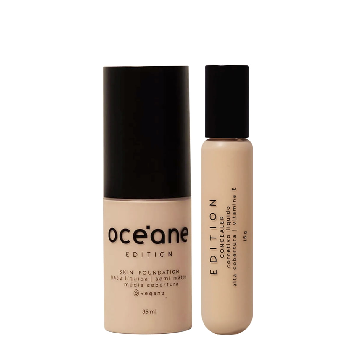 Kit Océane Skin Foundation 110F e Concealer Fair Claro 2 und