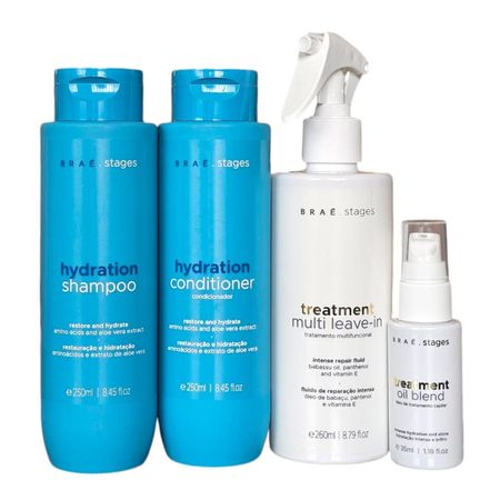 Kit-Braé-Stages-Hydration---Shampoo-250ml-+-Condicionador-250ml-+-Treament-Leave-In-Spray-260ml-+-Oil-Blend-35ml--1