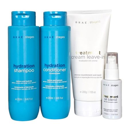 Kit-Braé-Stages-Hydration---Shampoo-250ml-+-Condicionador-250ml-+-Treament-Leave-In-Creme-200g-+-Oil-Blend-35ml--1