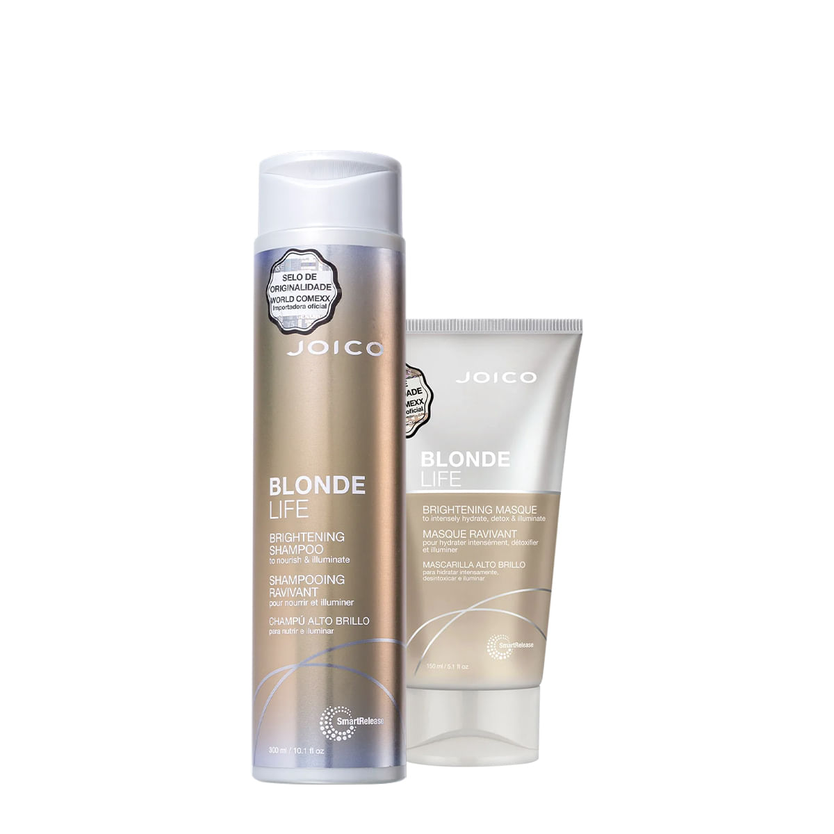 Kit Joico Blonde Life Smart Release Shampoo Máscara (2 produtos)