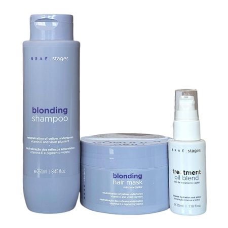 Kit-Braé-Stages-Blonding---Shampoo-250ml-+-Máscara-200g-+-Treatment-Oil-Blend-35ml--1