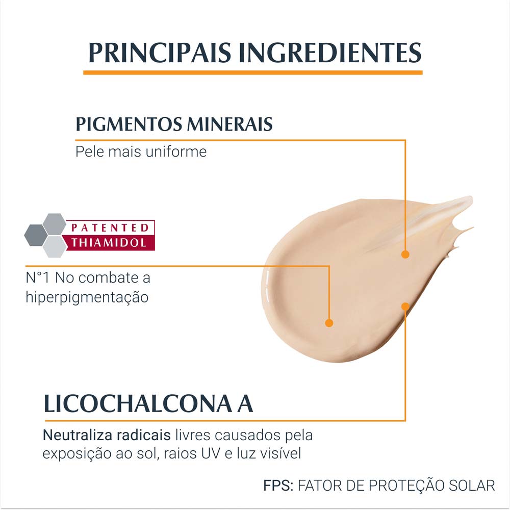 Protetor Solar com Cor Eucerin Sun Pigment Control Creme Facial Tinted FPS70 50ml