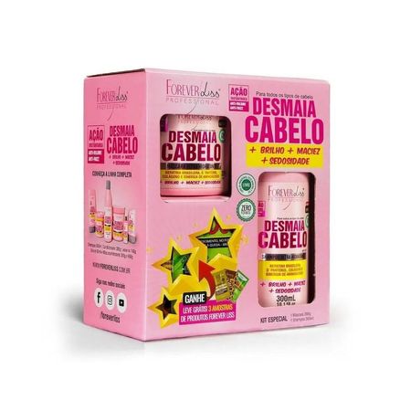 Forever-Liss-Desmaia-Cabelo-Kit-Shampoo-300ml-e-Máscara-200g--3