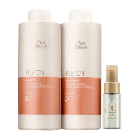 Kit-Wella-Fusion-Shampoo-1L-+-Condicionador-1L-+-Óleo-Oil-Reflections-light-30ml--1