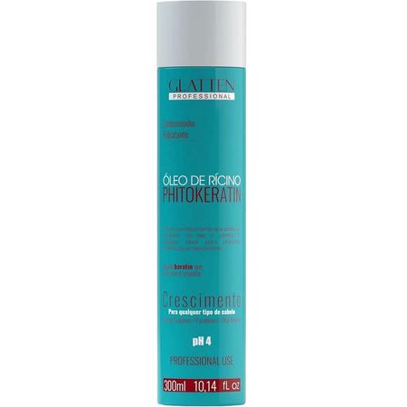 Glatten-Phitokeratin---Condicionador-Óleo-de-Rícino-Crescimento-Hidratação-300ml--2