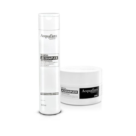 Kit-Acquaflora-Série-Profissional-Acquaplex---Máscara-Capilar-250g-&-Acquaflora-Série-Profissional-Acquaplex--Shampo-300--1