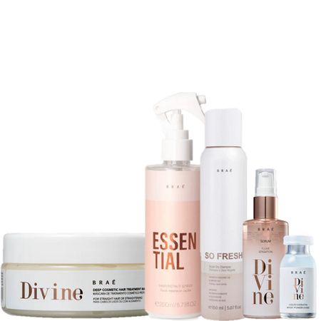 BRAE-Divine-Mascara-200g-Serum-60ml-Ampola-13ml-Essential-260ml-e-So-Fresh-150ml--1