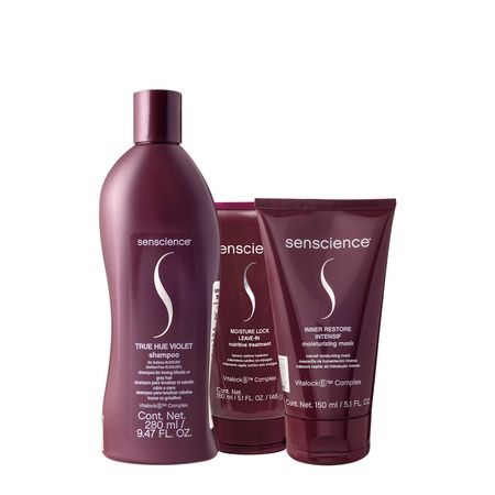 Senscience-True-Hue-Violet-Shampoo-Máscara-Intensif-e-Leave-in-(3-produtos)--1