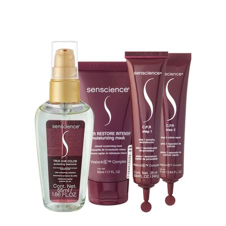 Kit-Senscience-Inner-Restore-Intensif-Máscara-True-Hue-Óleo-C.P.R-Ampola-(3-produtos)--1