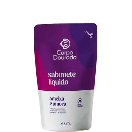 Corpo-Dourado---Sabonete-Líquido-Corporal-Amora-e-Ameixa-Refil-200ml--1