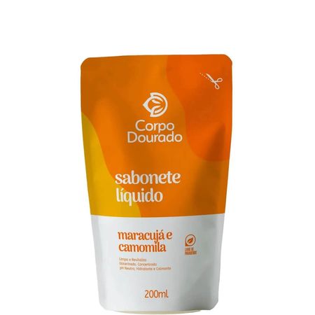 Corpo-Dourado---Sabonete-Líquido-Corporal-Maracujá-e-Camomila-Refil-200ml--1