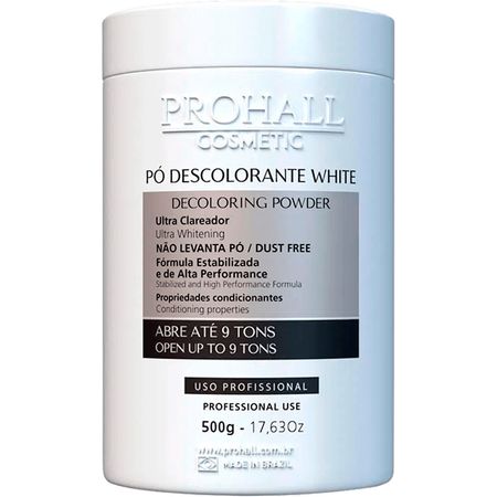 Prohall-Cosmetic---Pó-Descolorante-Branco-White-Ultra-Clareador-Abre-até-9-tons-500g--1