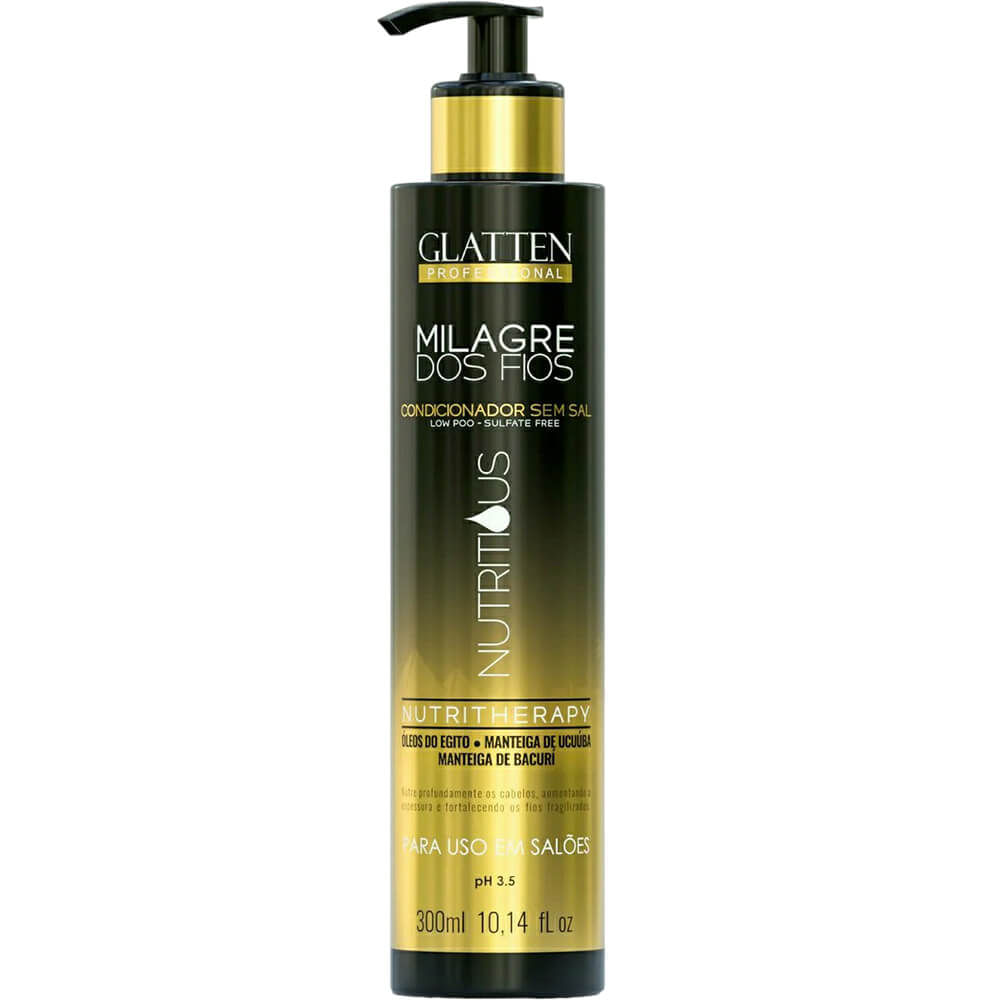 Glatten Milagre dos Fios Nutritious - Condicionador Terapia de Nutrição 300ml