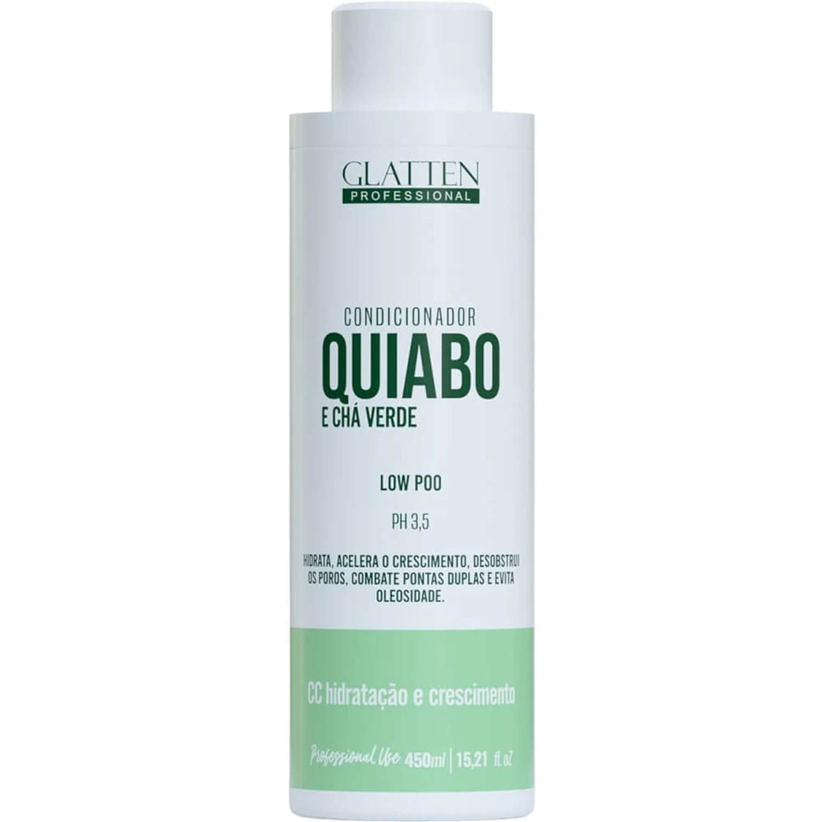 Glatten Quiabo e Chá Verde - Condicionador Hidratação e Crescimento 450ml