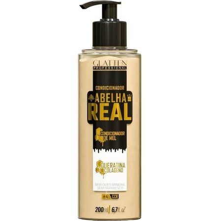 Glatten-Abelha-Real---Condicionador-de-Mel-Queratina-e-Colágeno-200ml--1