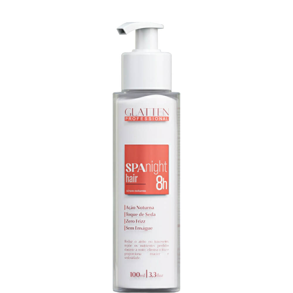 Glatten Spa Night - Sérum Noturno Reparação e Hidratação Antifrizz 100ml