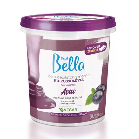 Depil-Bella-Cera-Depilatória-Morna-Hidrossolúvel-Açaí-600g--1