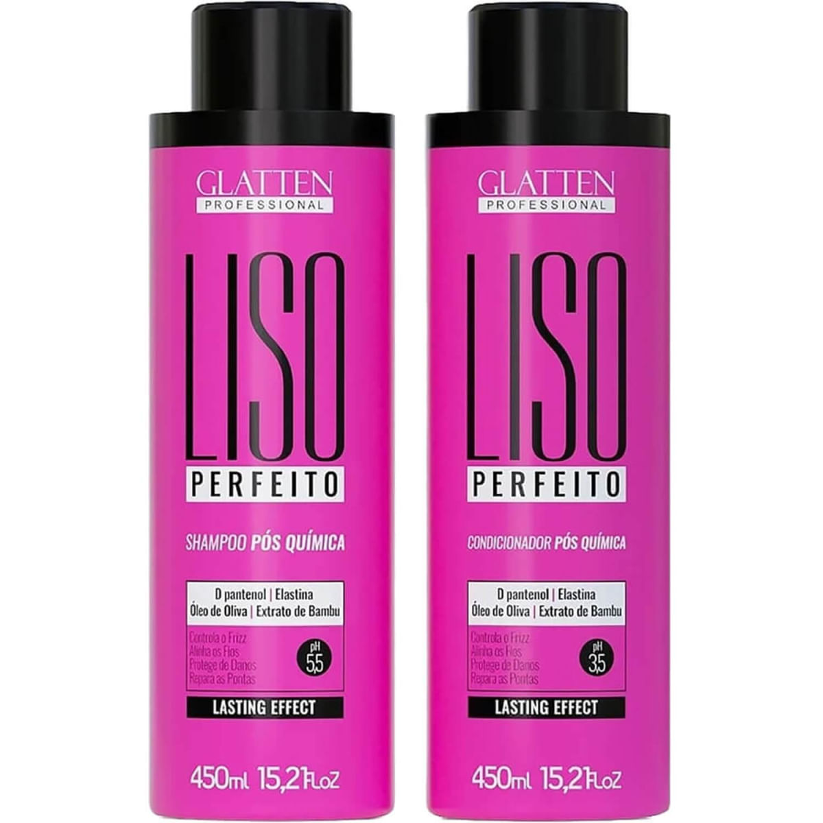 Glatten Liso Perfeito - Kit Pós Química Prolongador do Liso Duo (2 Produtos)