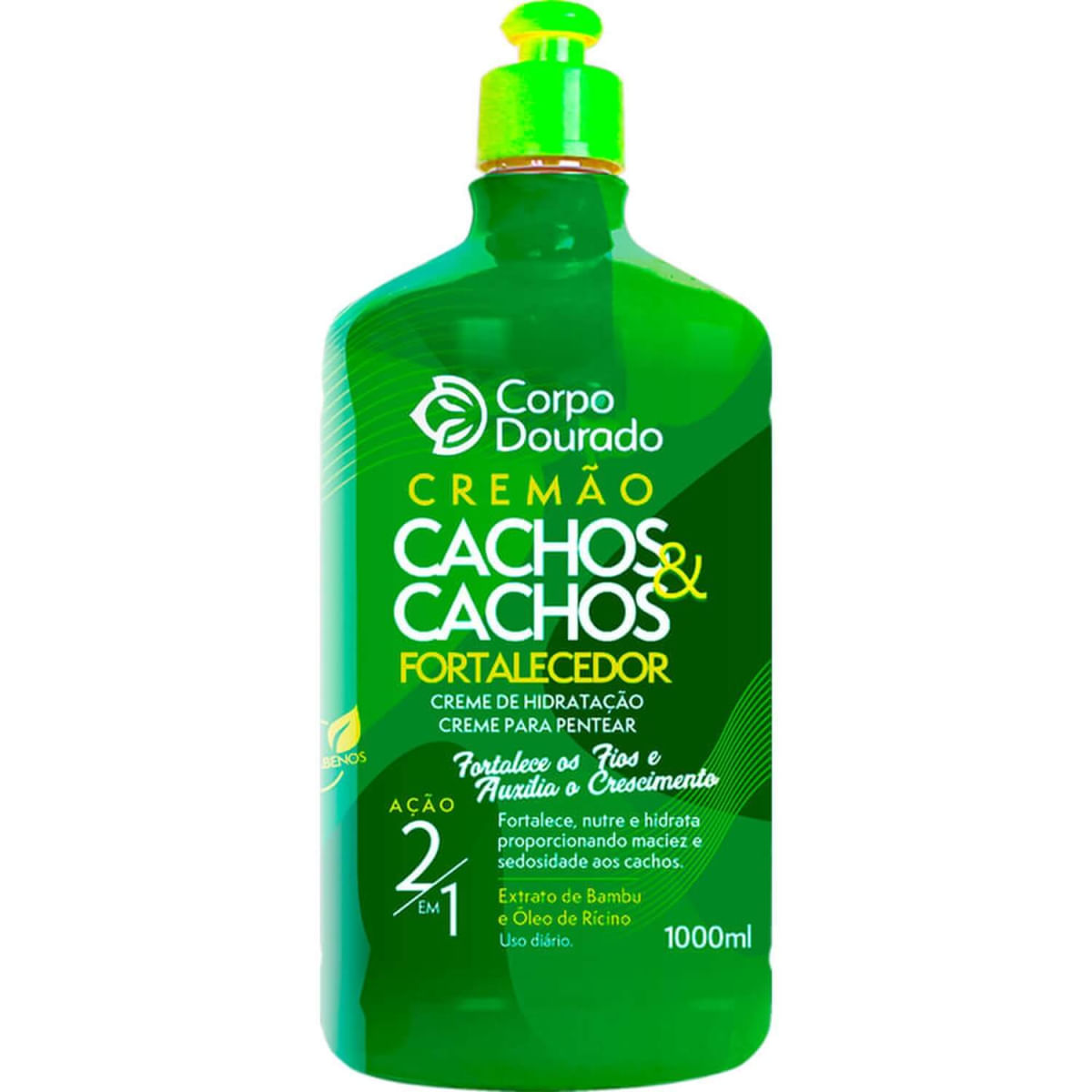 Corpo Dourado Cremão Cachos e Cachos - Creme 2 em 1 Fortalecedor 1kg