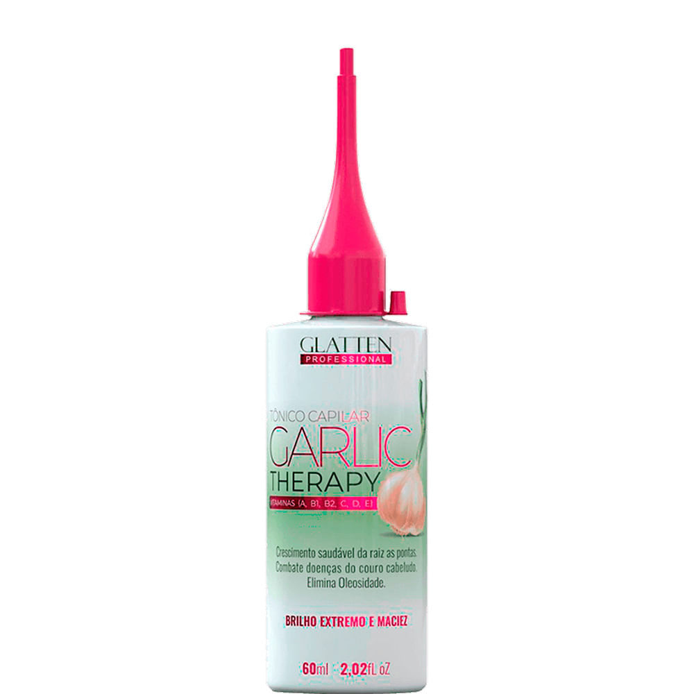 Glatten Garlic Therapy - Tônico Capilar Fortalecimento e Brilho 60ml