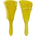 Nobrand - Escova Polvo Desembaraçante Cerdas Ajustáveis Amarelo