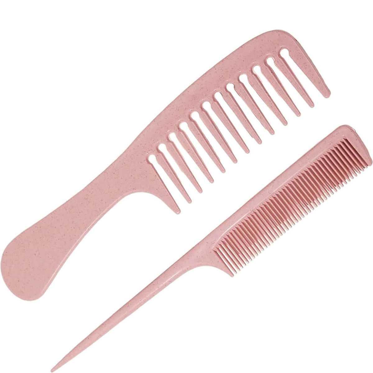 Nobrand - Kit Pentes Fino e Dentes Largos Rosa (2 Produtos)