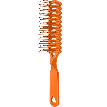 Santa-Clara---Escova-Plástica-Jacaré-para-Cabelo-Laranja--1