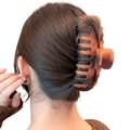 Nobrand - Presilha Piranha de Cabelo Minimalista Marrom Degradê