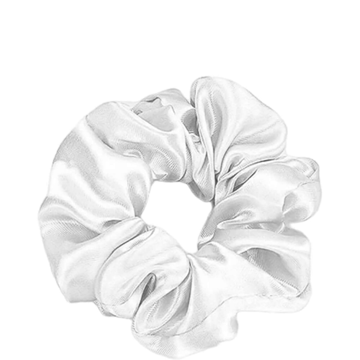 Nobrand - Scrunchie Xuxinha de Cetim Branca