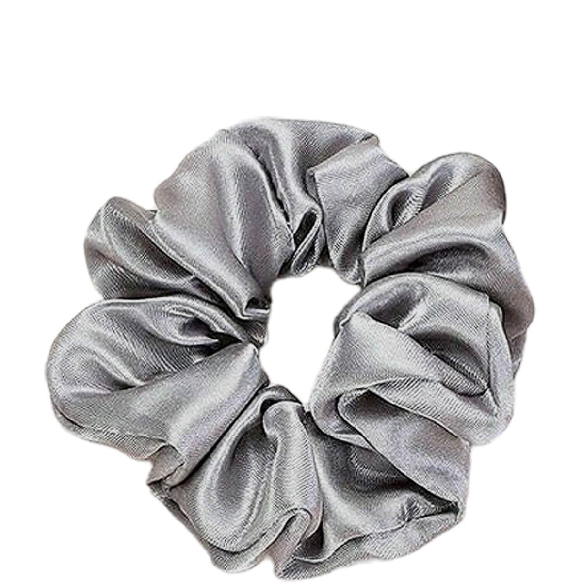 Nobrand - Scrunchie Xuxinha de Cetim Cinza