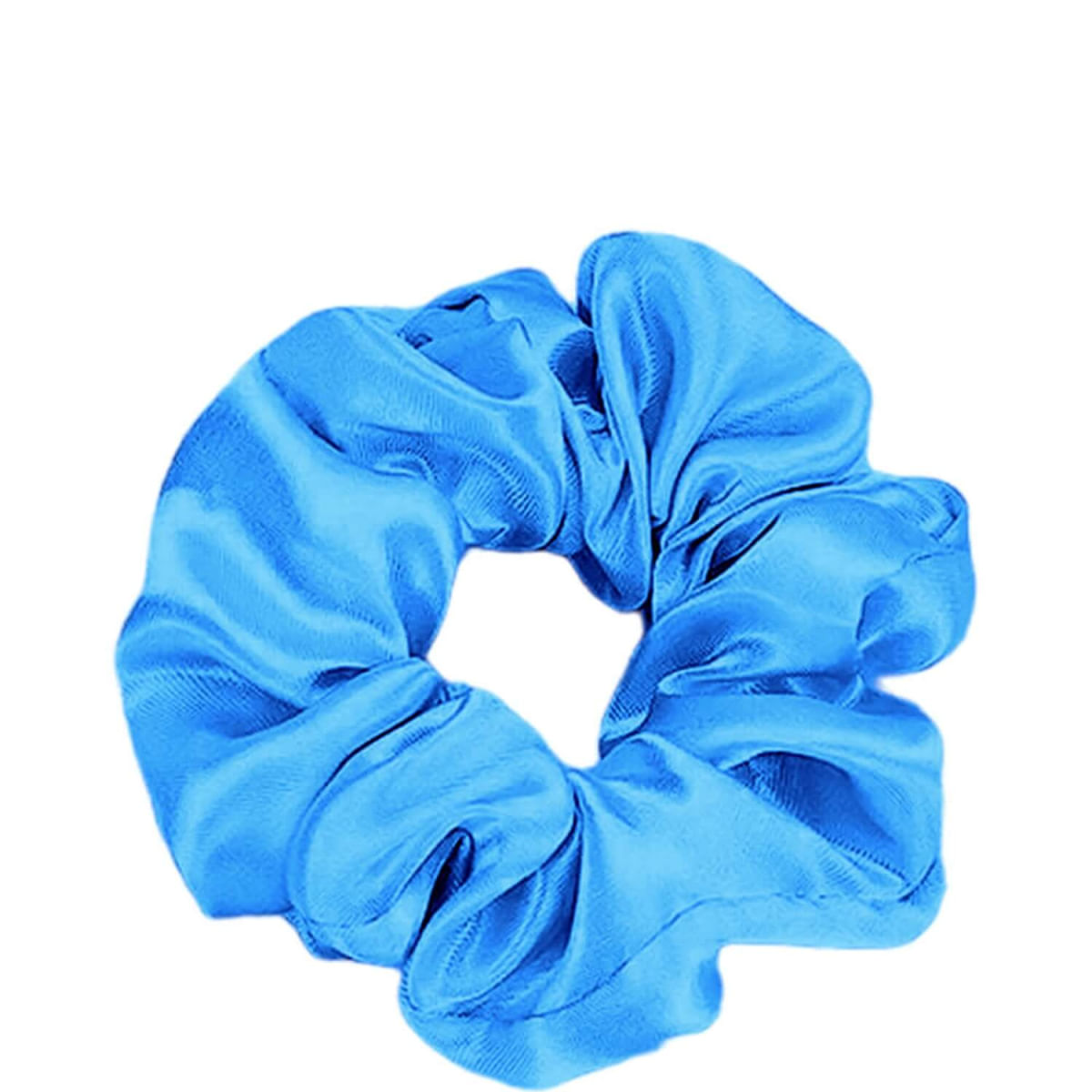 Nobrand - Scrunchie Xuxinha de Cetim Azul Claro