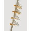 Nobrand - Kit Grampos de Cabelo Transparentes Dourado e Prateado (4 Peças)