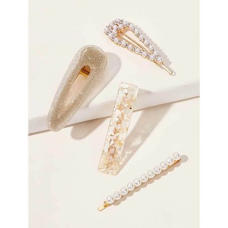 Nobrand---Kit-Grampos-de-Cabelo-Strass-e-Pérola-Artificial-Branco-e-Dourado-(4-Peças)--2