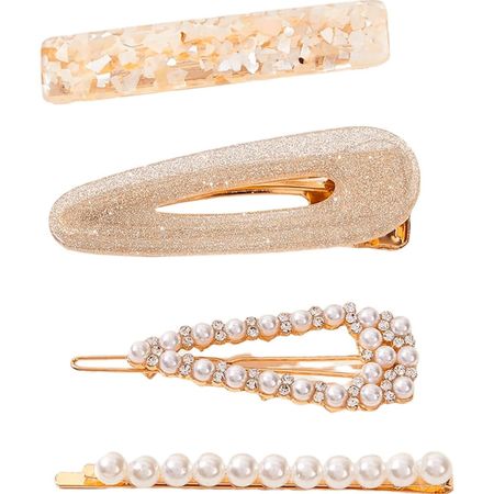 Nobrand---Kit-Grampos-de-Cabelo-Strass-e-Pérola-Artificial-Branco-e-Dourado-(4-Peças)--1